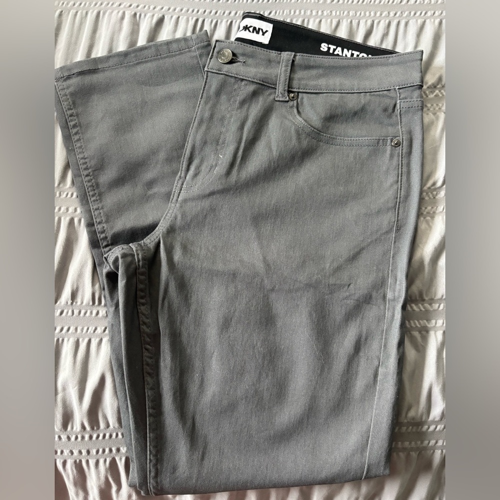 DKNY Charcoal Stanton Slim Pants